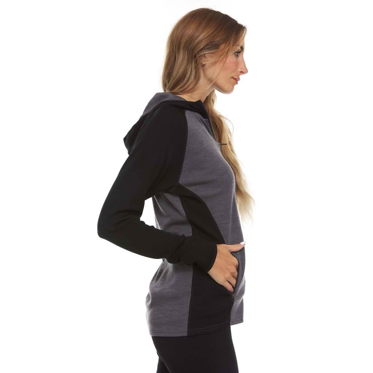 Midweight - Women's Full Zip Hoodie Woolverino - My Men's Shop