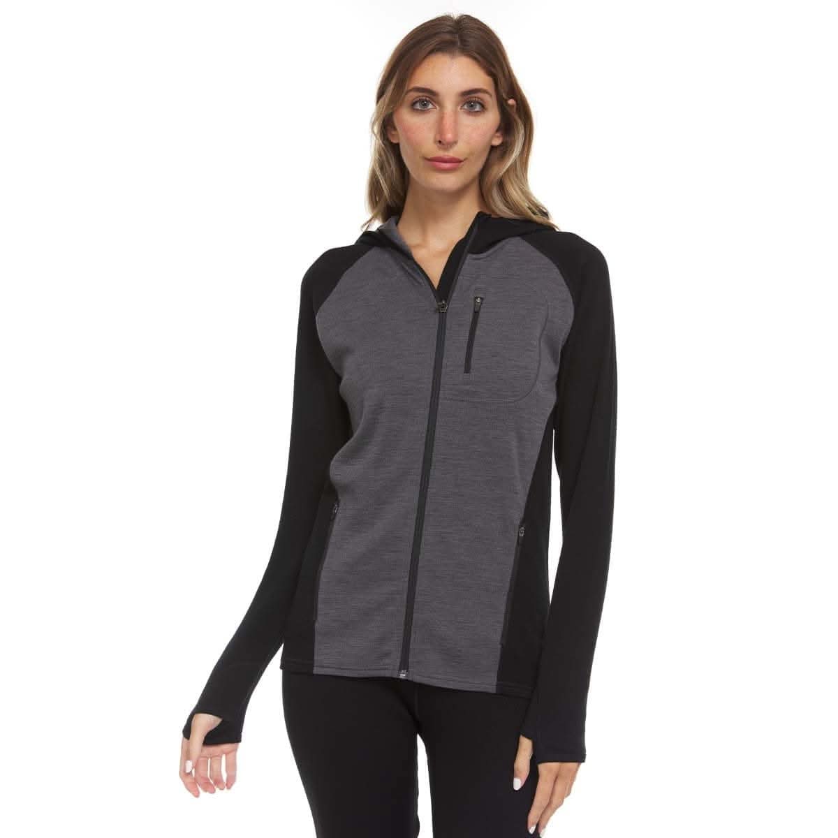 Midweight - Women's Full Zip Hoodie Woolverino - My Men's Shop