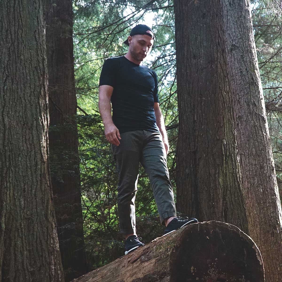 Microweight - Men's Wool Raglan T Shirt Woolverino - My Men's Shop