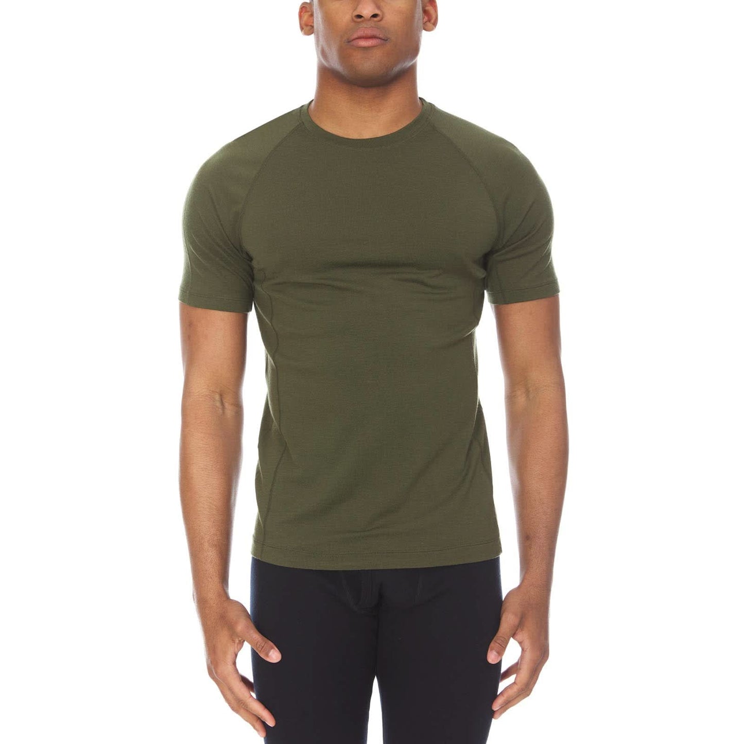Microweight - Men's Wool Raglan T Shirt Woolverino - My Men's Shop