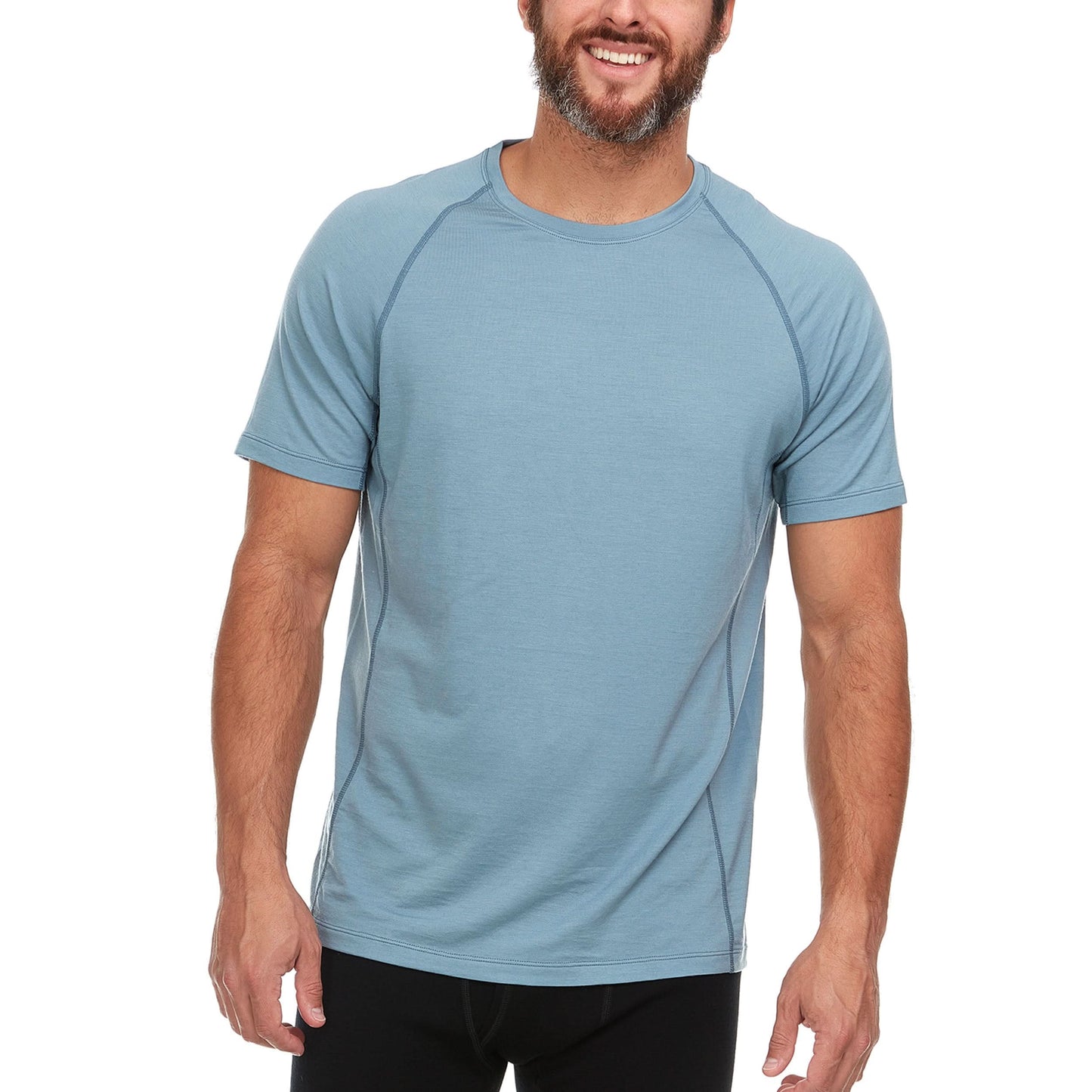 Microweight - Men's Wool Raglan T Shirt Woolverino - My Men's Shop