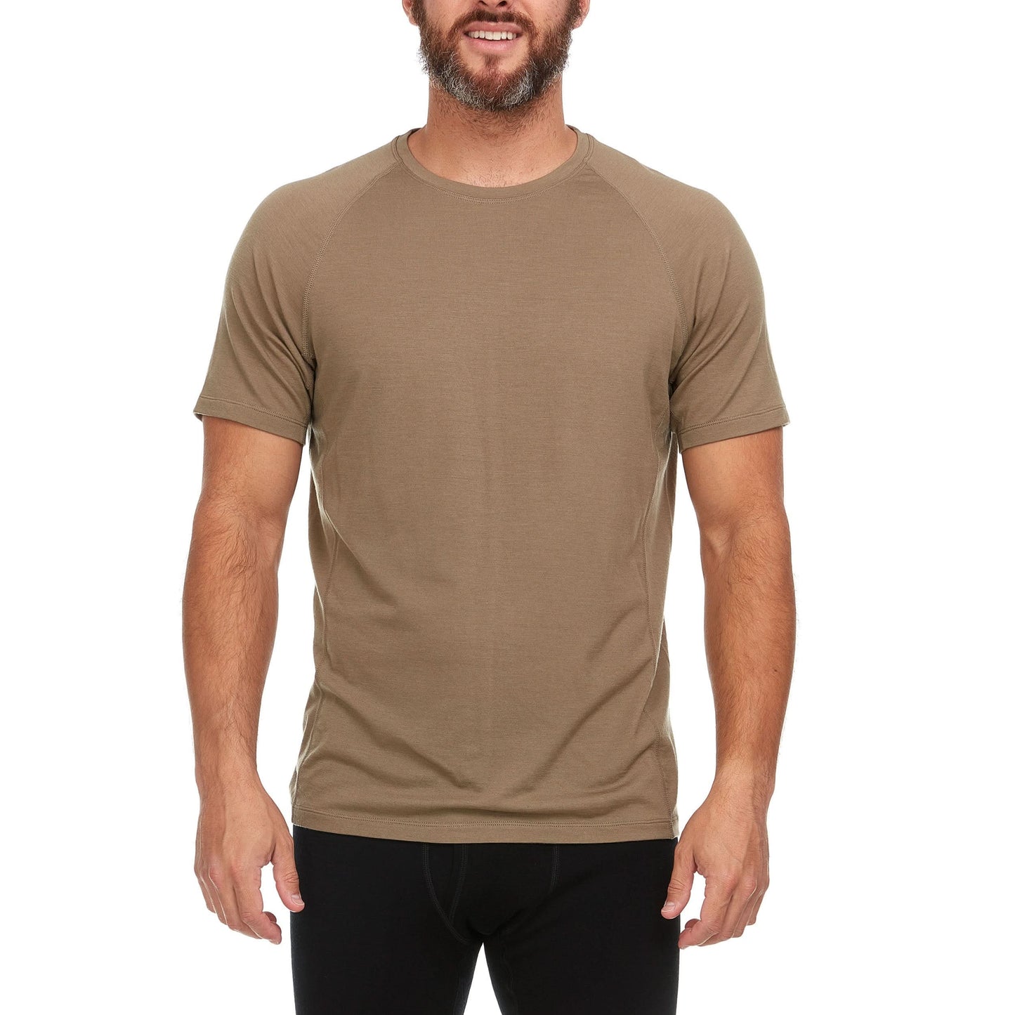 Microweight - Men's Wool Raglan T Shirt Woolverino - My Men's Shop