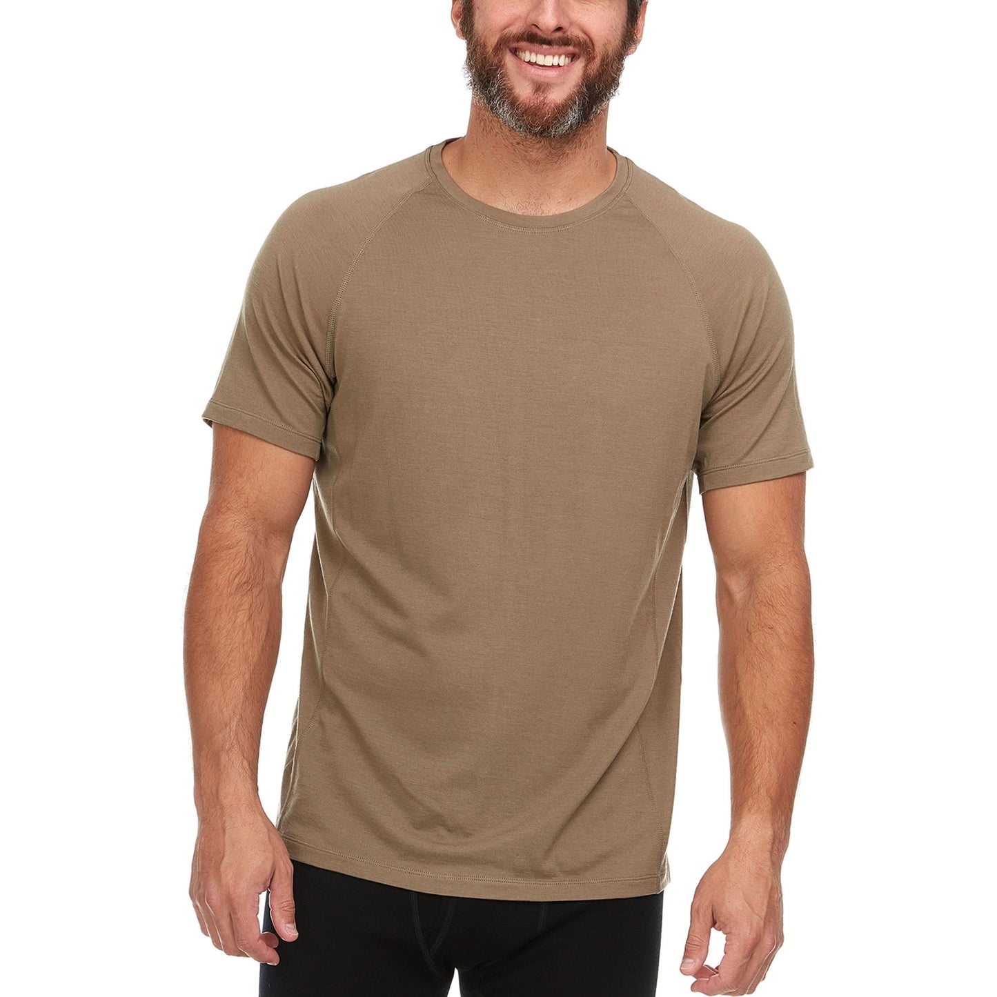 Microweight - Men's Wool Raglan T Shirt Woolverino - My Men's Shop