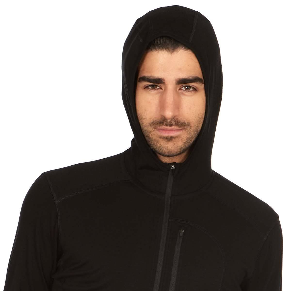 Microweight - Men's Wool 1/4 Zip Sun Hoodie Woolverino - My Men's Shop