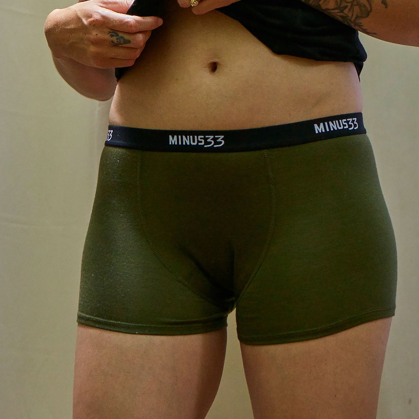 Microweight - Women's Wool Boyshorts Woolverino