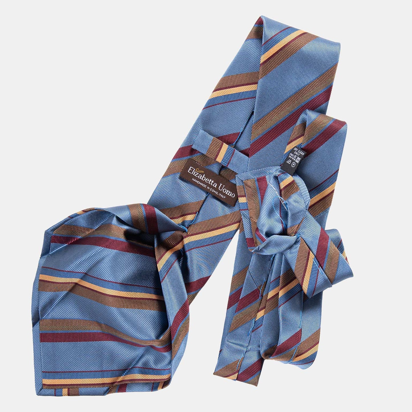Battisti - Silk Jacquard Tie - Steel Blue - My Men's Shop