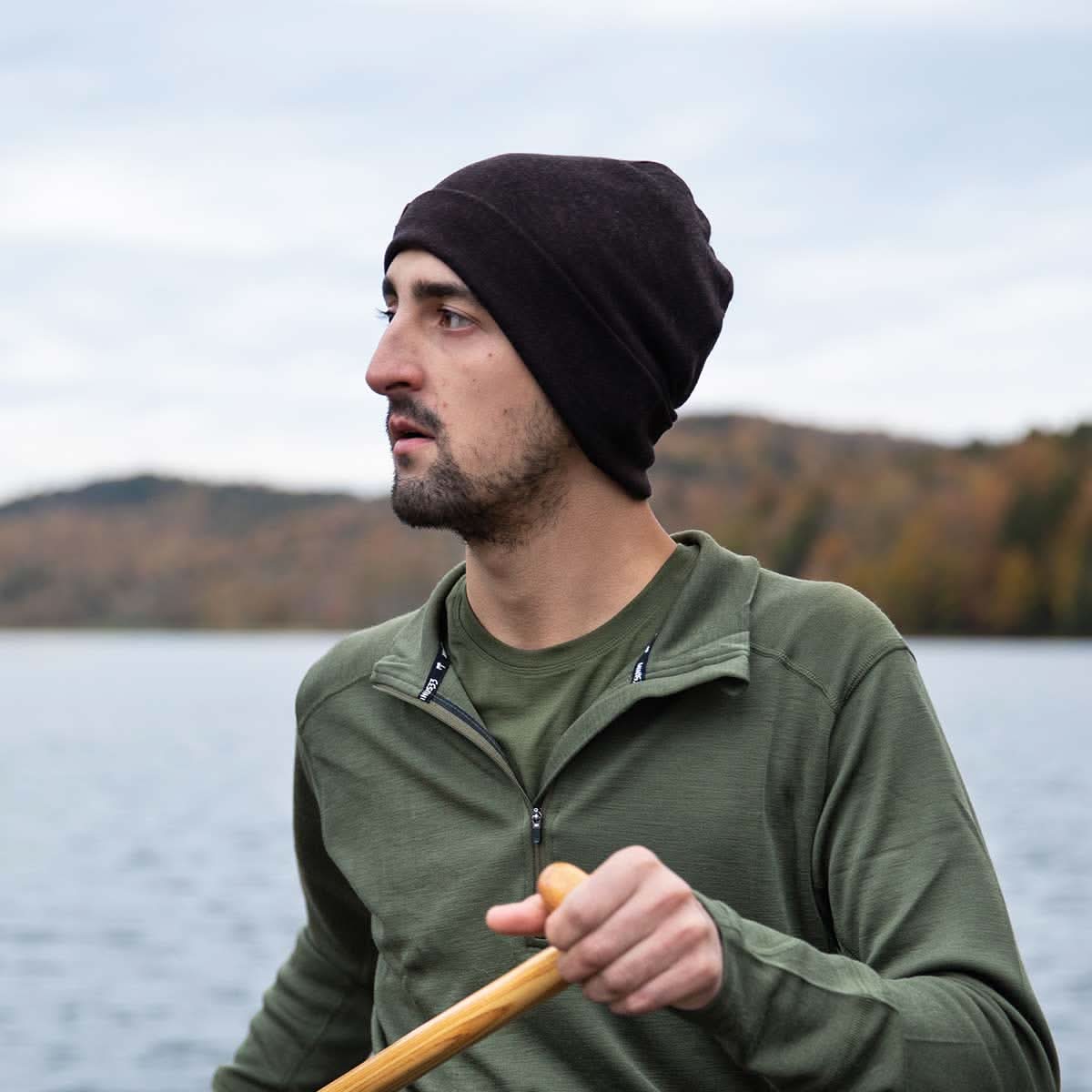 Lightweight - Ridge Cuff Beanie 100% Merino Wool - My Men's Shop
