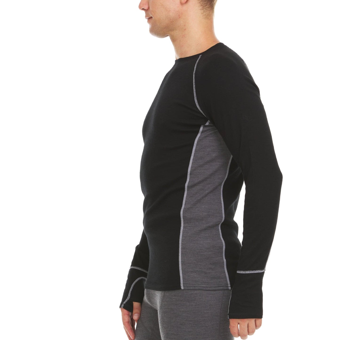 Midweight - Men's Wool Long Sleeve Crew Woolverino - My Men's Shop