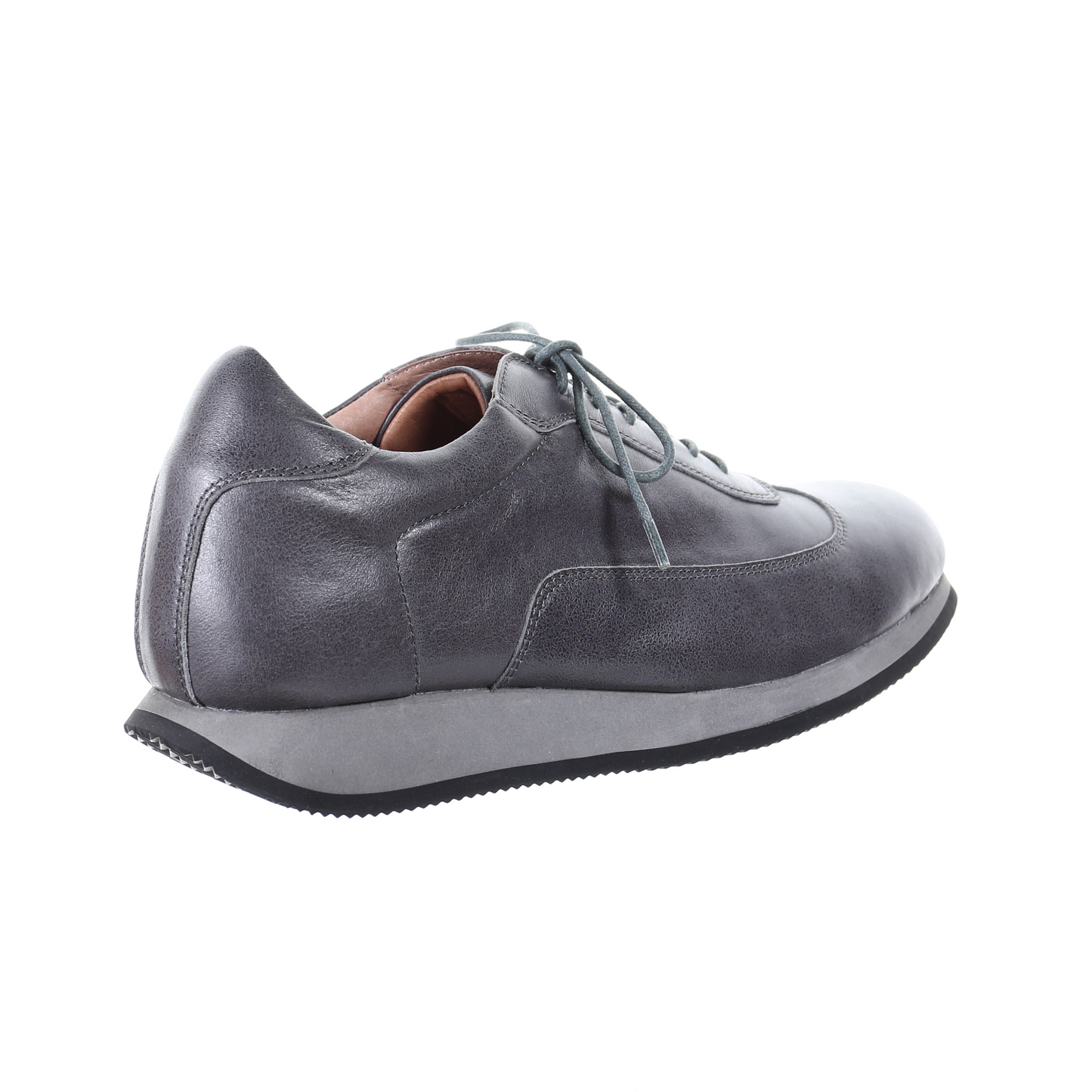 Men's Style Lace Up Leather Casual Shoes (Grey) - My Men's Shop
