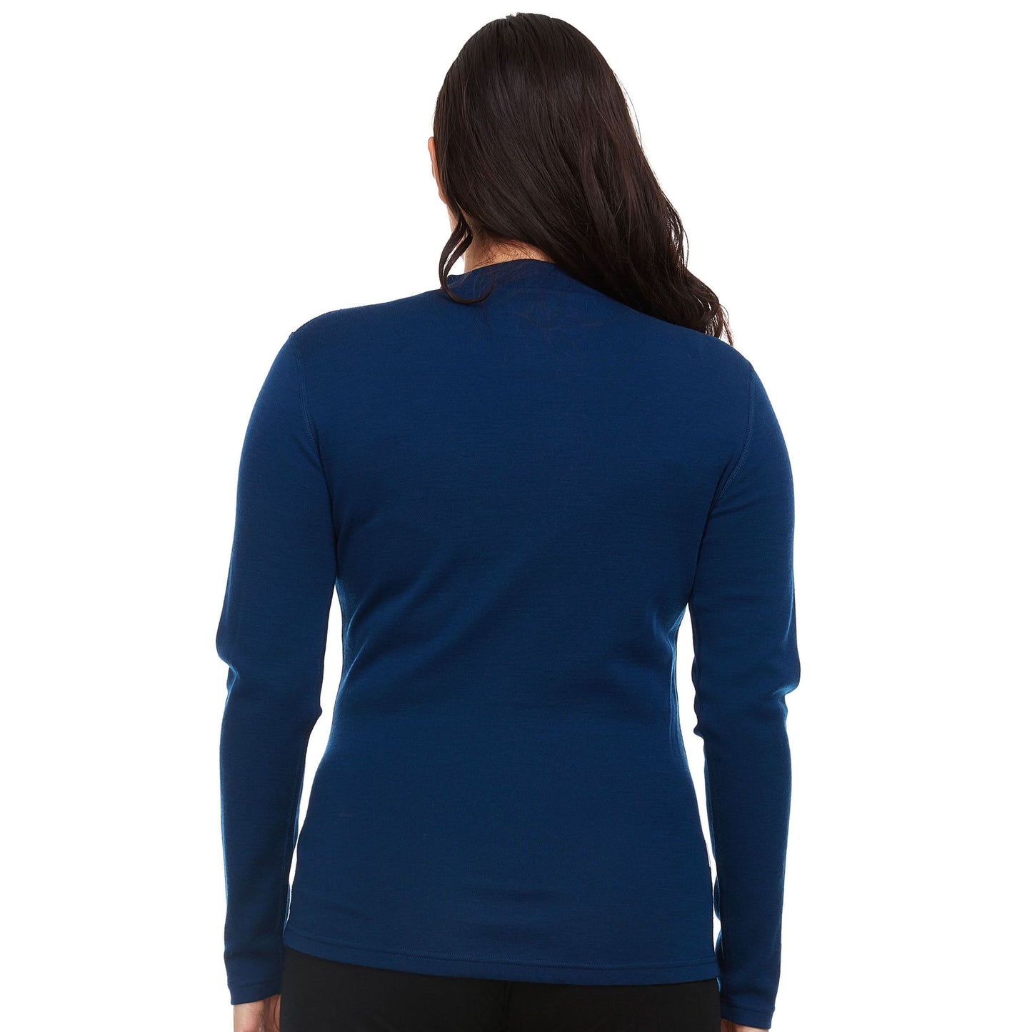 Midweight - Women's Long Sleeve Mock Neck 100% Merino Wool - My Men's Shop