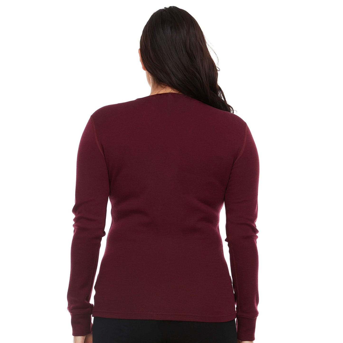 Midweight - Women's Long Sleeve Henley 100% Merino Wool - My Men's Shop