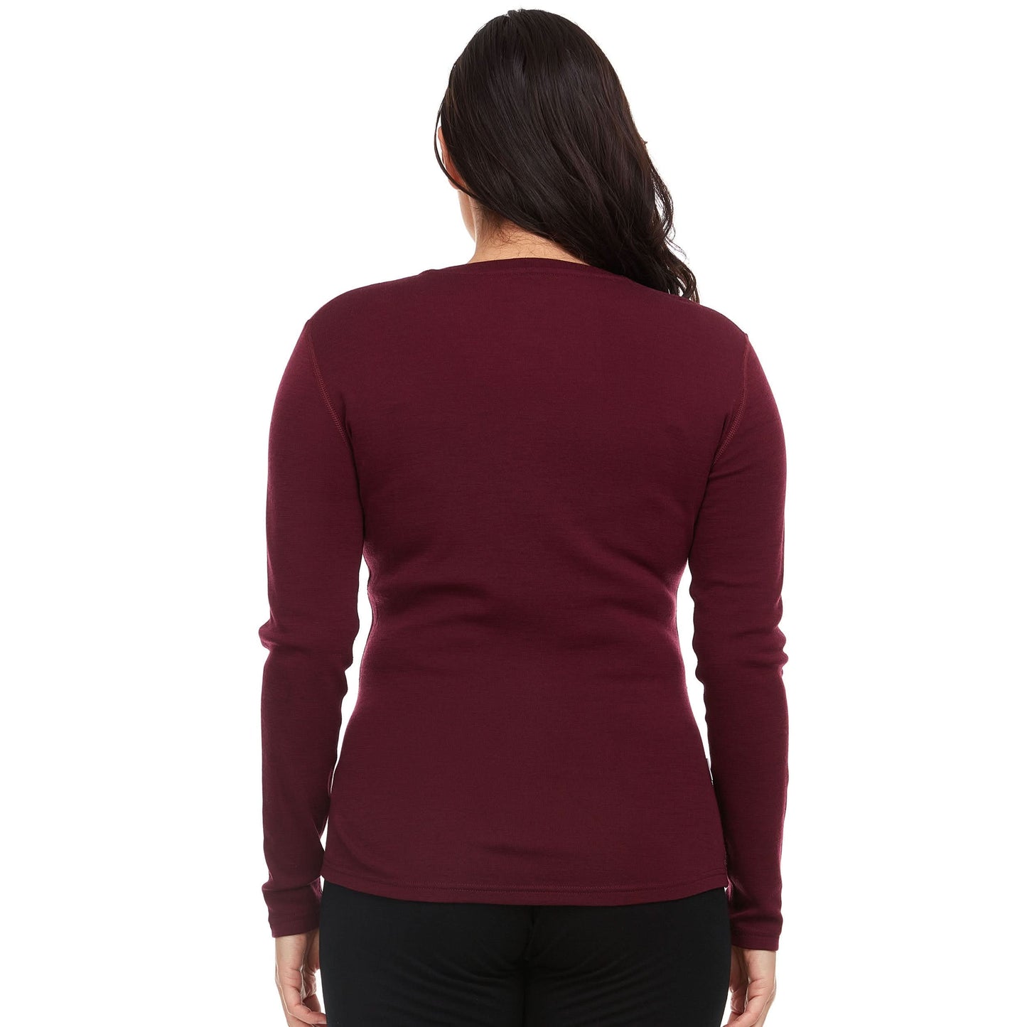 Midweight - Women's Long Sleeve V-Neck Sweater 100% Merino Wool - My Men's Shop