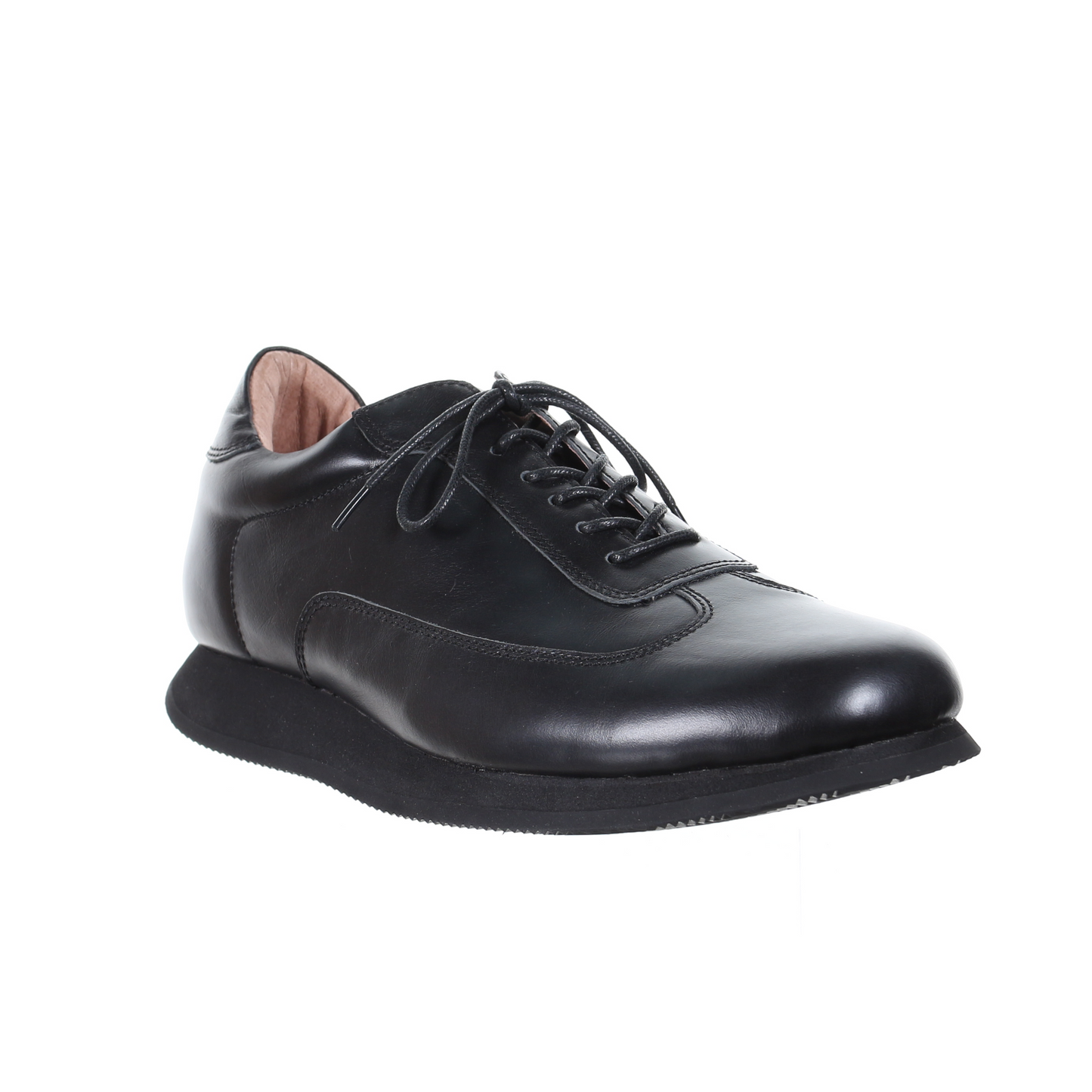 Men's Style Lace Up Leather Casual Shoes (Black) - My Men's Shop