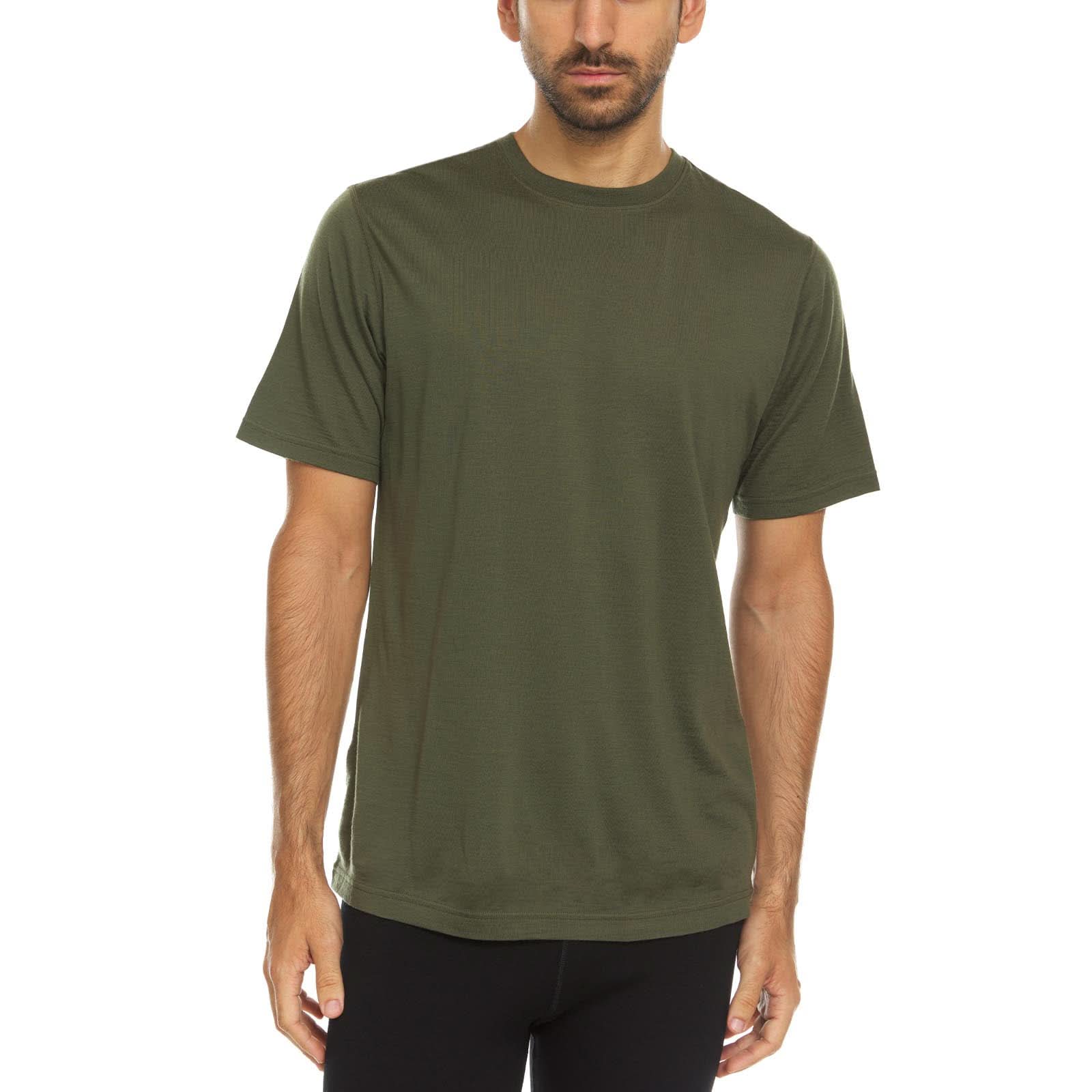 Lightweight - Algonquin Men's Wool T Shirt Crew 100% Merino Wool - My Men's Shop