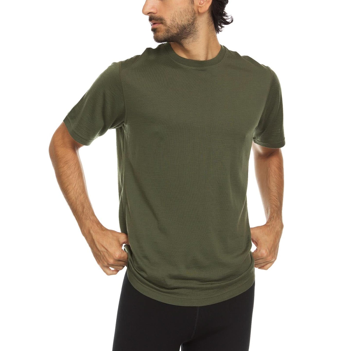 Lightweight - Algonquin Men's Wool T Shirt Crew 100% Merino Wool - My Men's Shop
