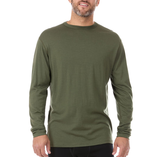 Lightweight - Ticonderoga Men's Crew 100% Merino Wool - My Men's Shop