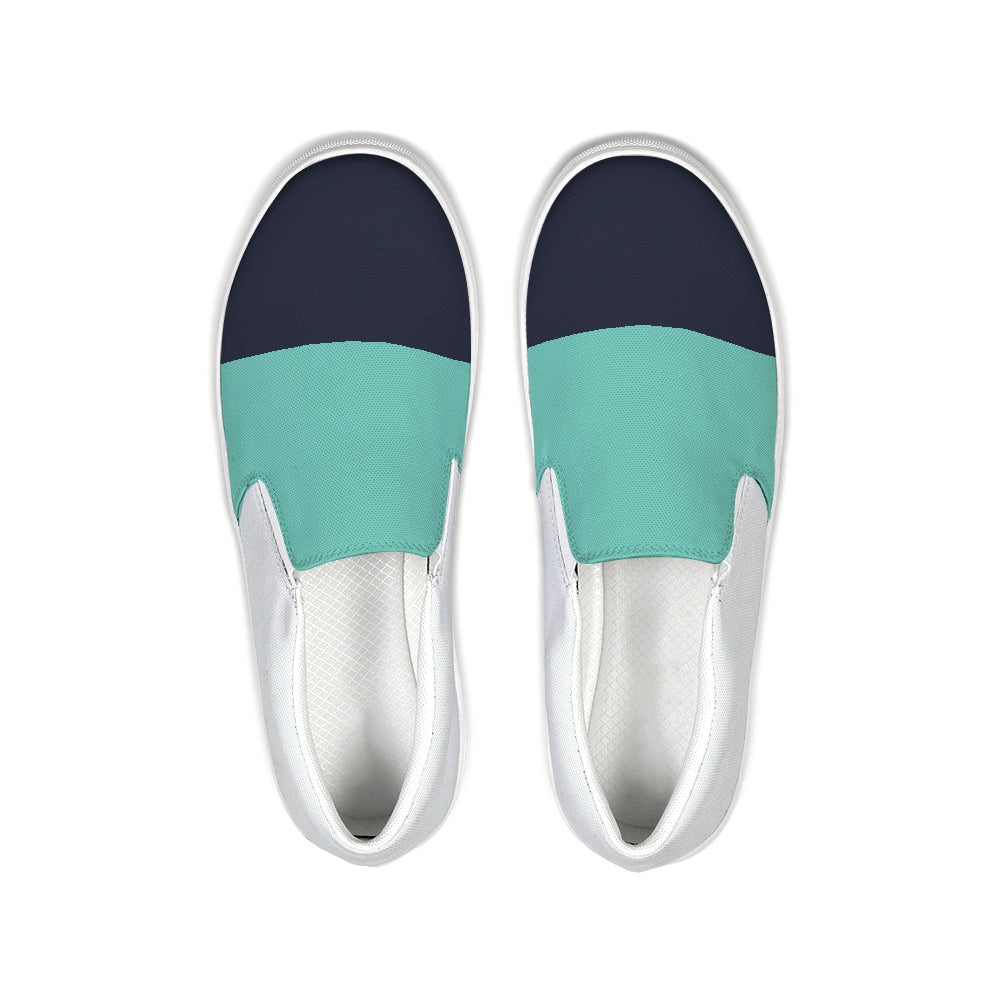 Men's Color Block Canvas Slip-On Casual Shoe - My Men's Shop