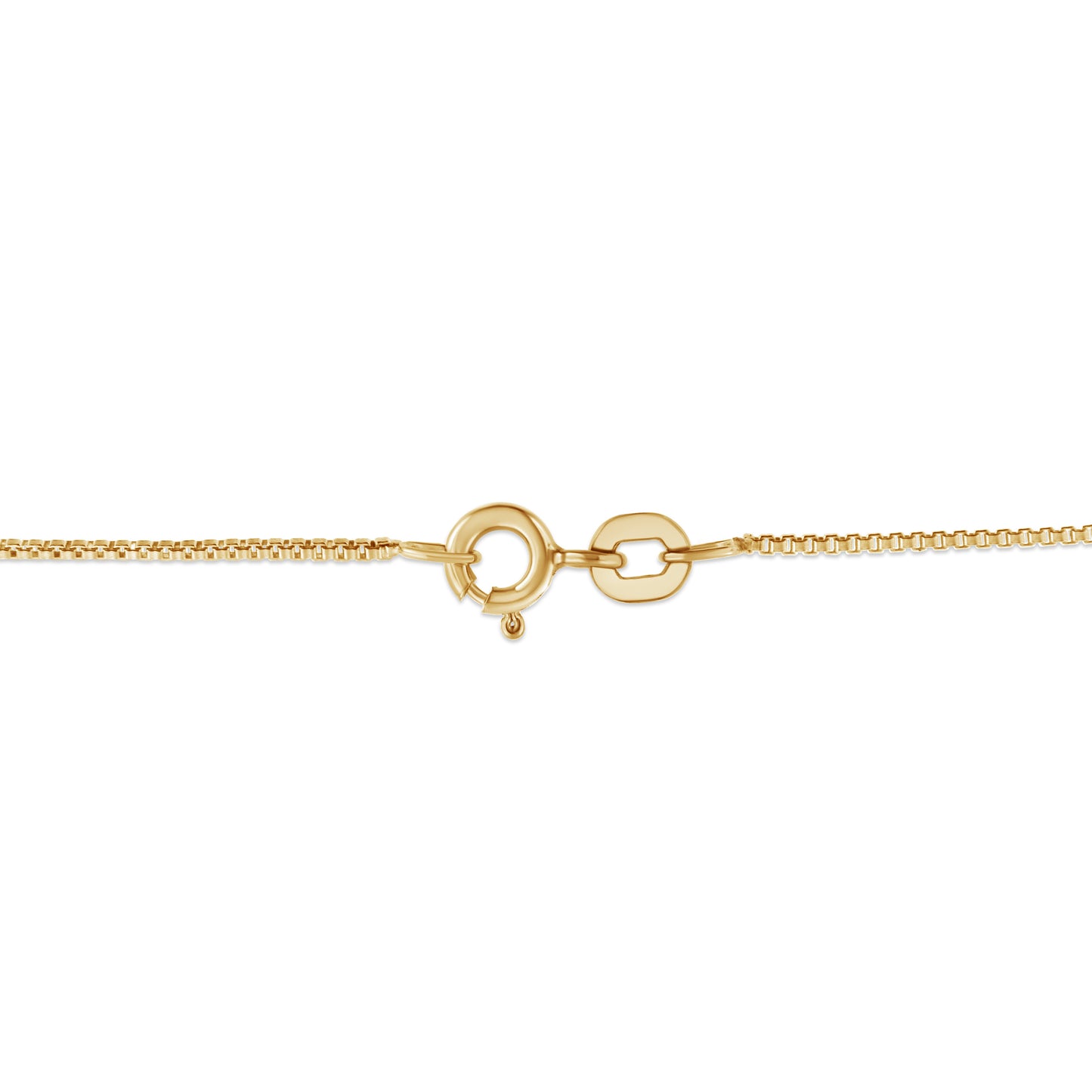 Collar con colgante de corazón de diamante champán de 1,0 quilates de peso total, chapado en oro amarillo de 14 quilates sobre plata de ley 925 (color K-L, claridad I1-I2) - 45,72 cm