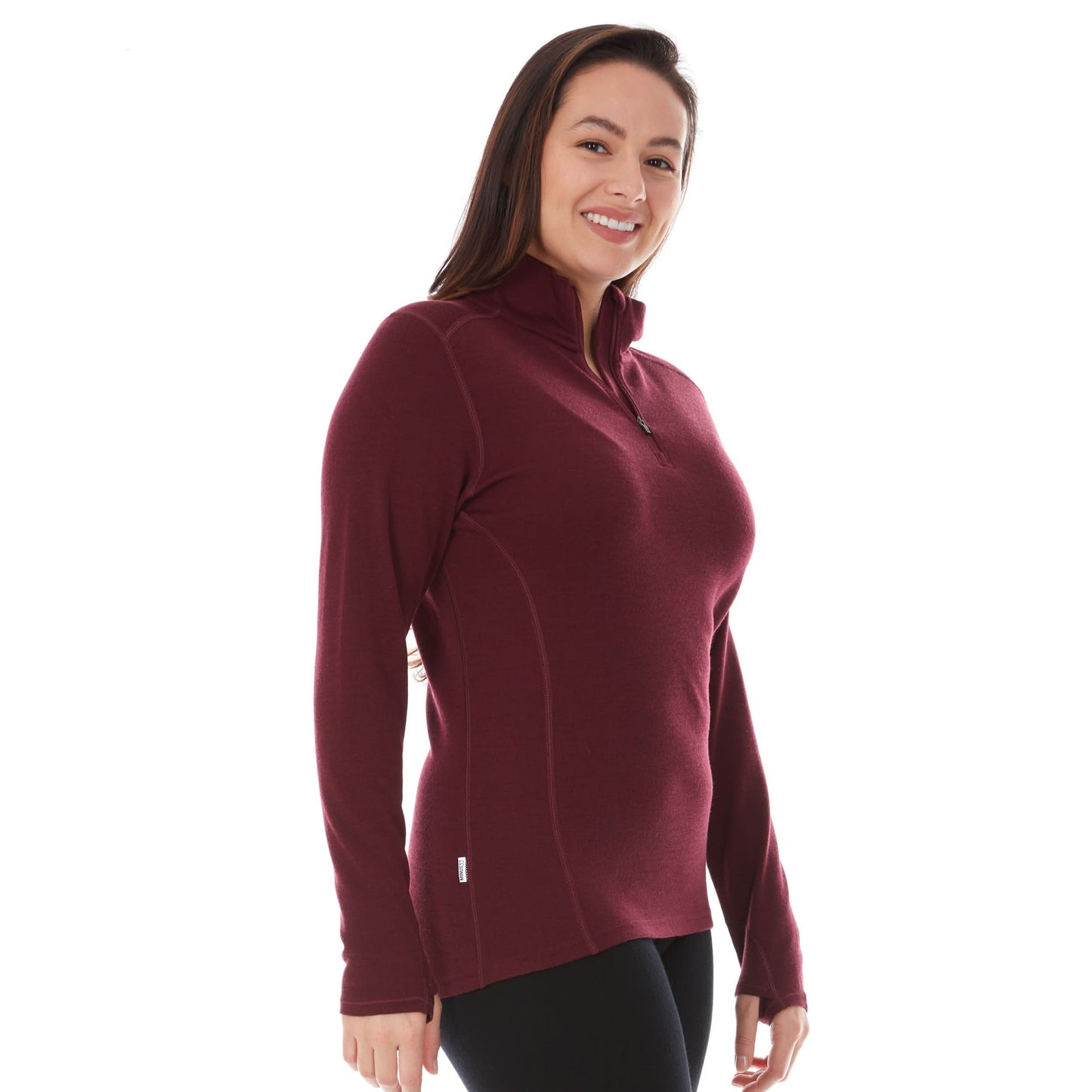 Midweight - Sequoia Women's 1/4 Zip 100% Merino Wool - My Men's Shop