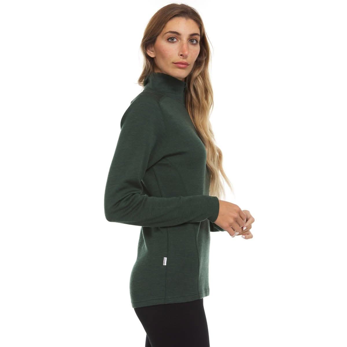Midweight - Sequoia Women's 1/4 Zip 100% Merino Wool - My Men's Shop