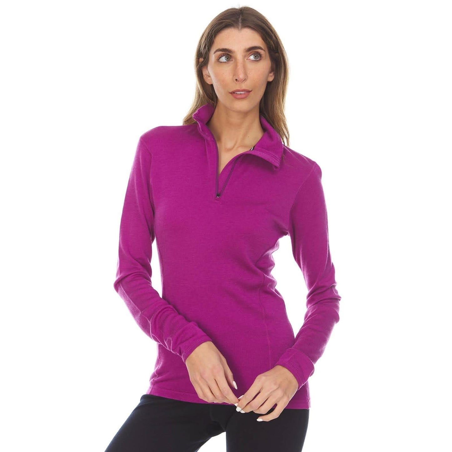 Midweight - Sequoia Women's 1/4 Zip 100% Merino Wool - My Men's Shop