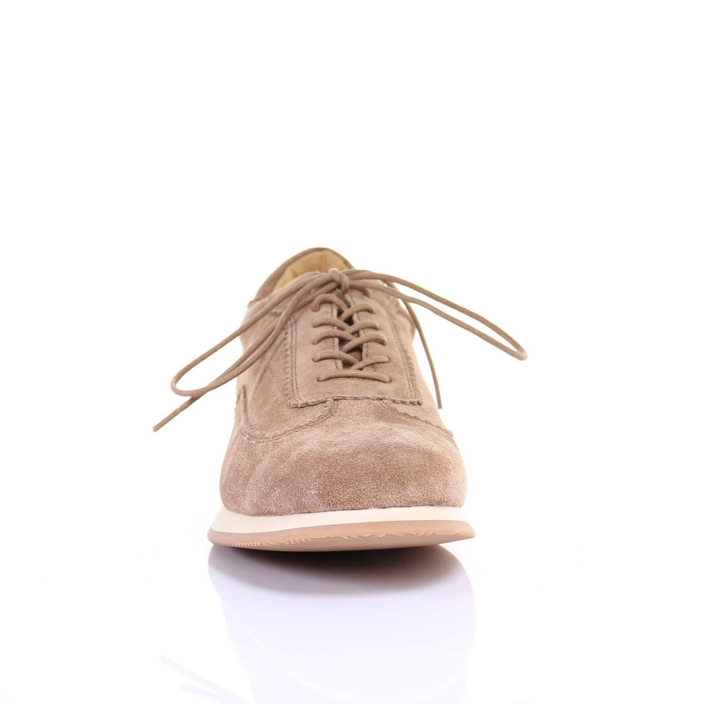 Men's Style Lace Up Suede Leather Casual Shoes (Beige) - My Men's Shop