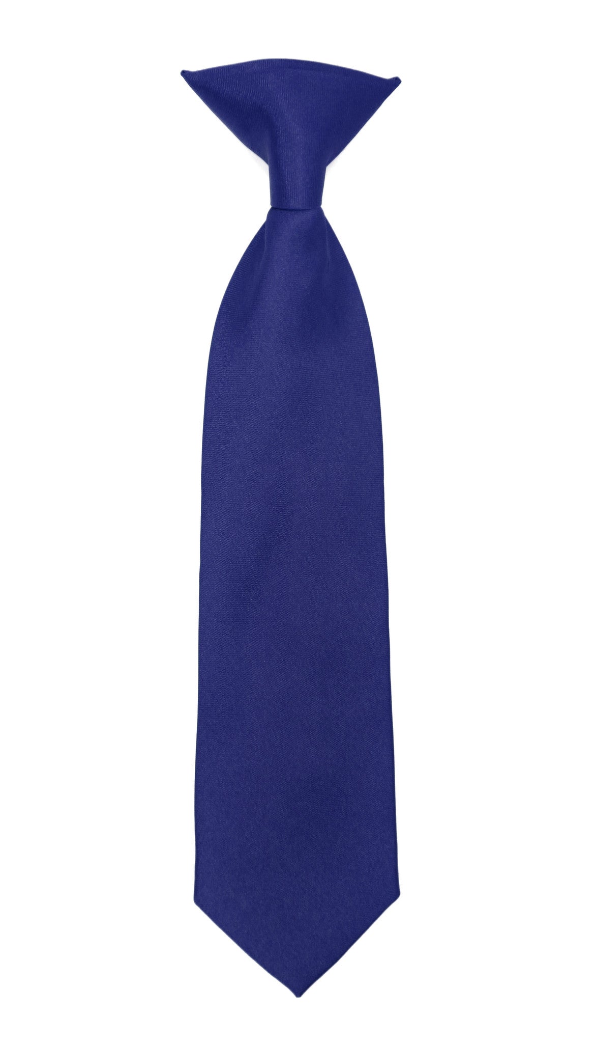 Boys 13" Premium Royal Blue Clip On Necktie