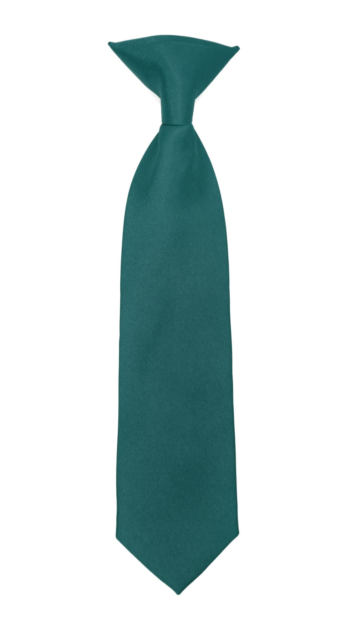 Boys 13" Premium Teal Clip On Necktie