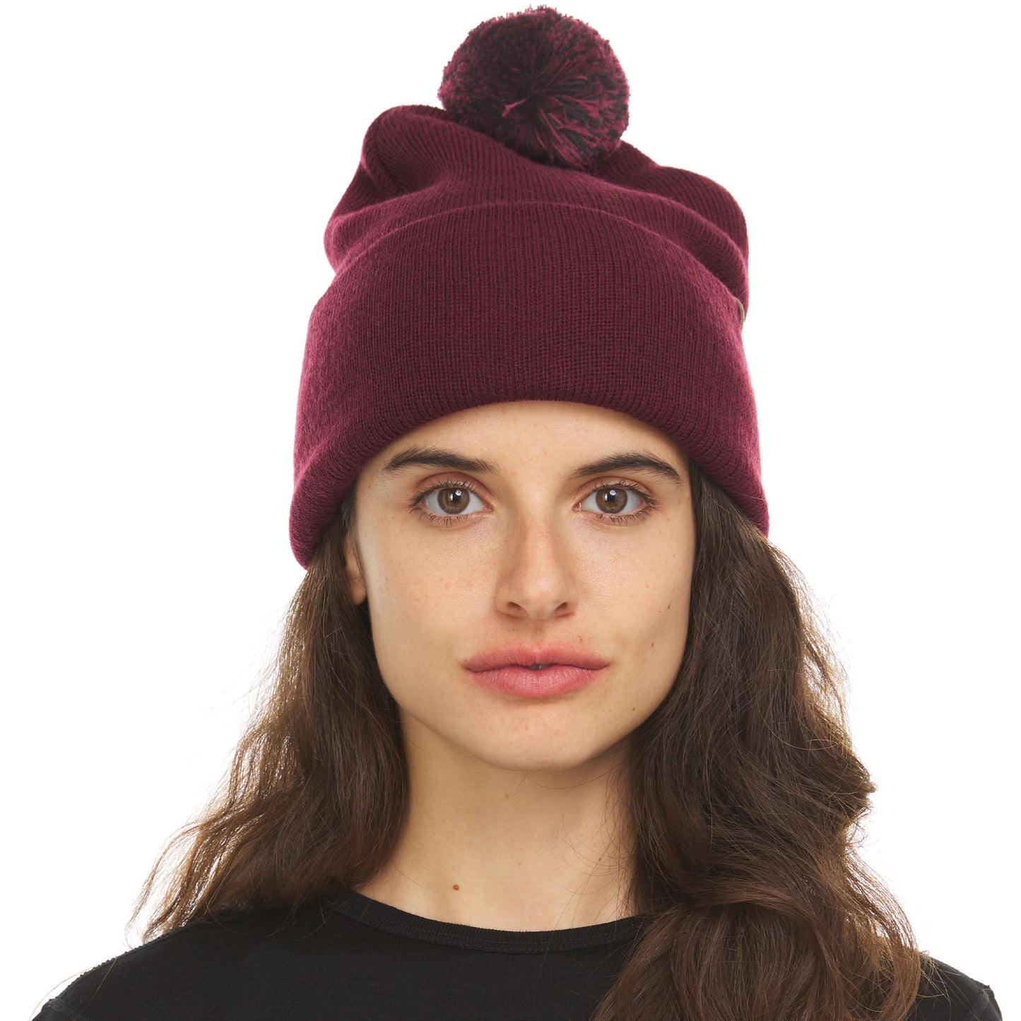 Midweight - Everyday Knit Cuff Pom Beanie 100% Merino Wool - My Men's Shop