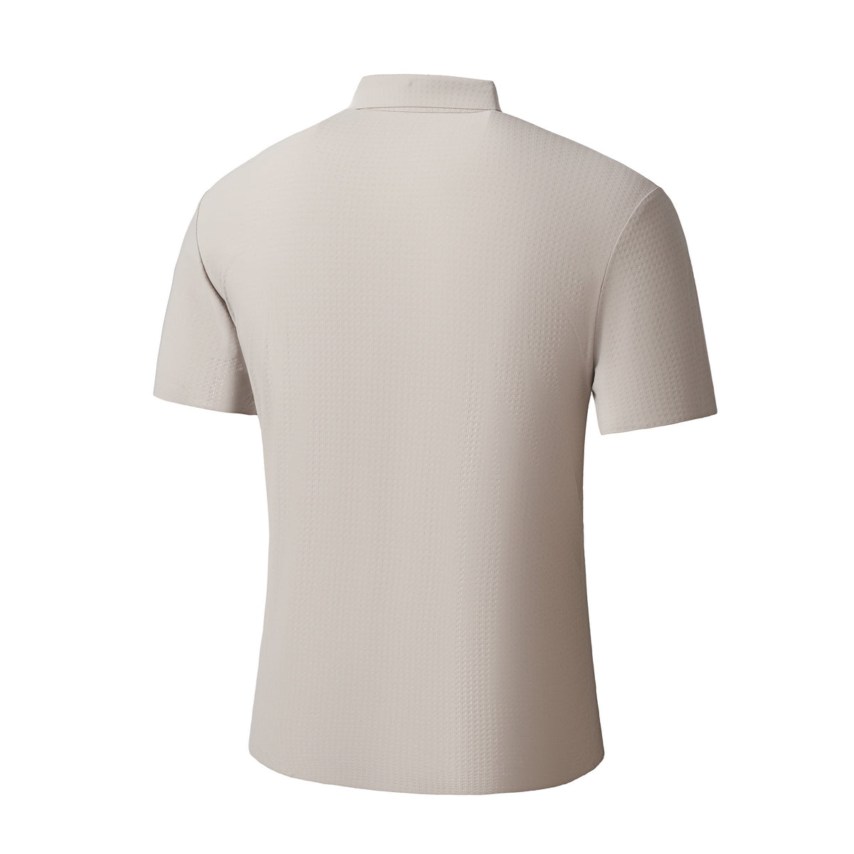 Stitchless Stretch Poplin SS Shirt KHAKI - My Men's Shop
