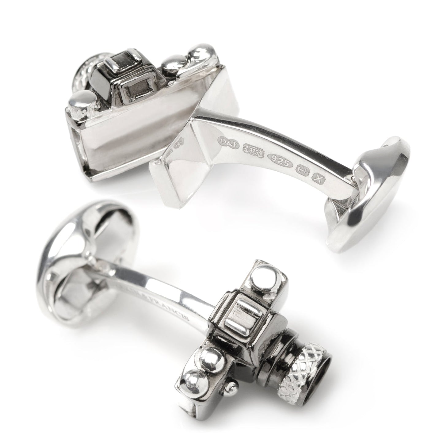 Sterling Silver Camera Cufflinks - My Men's Shop