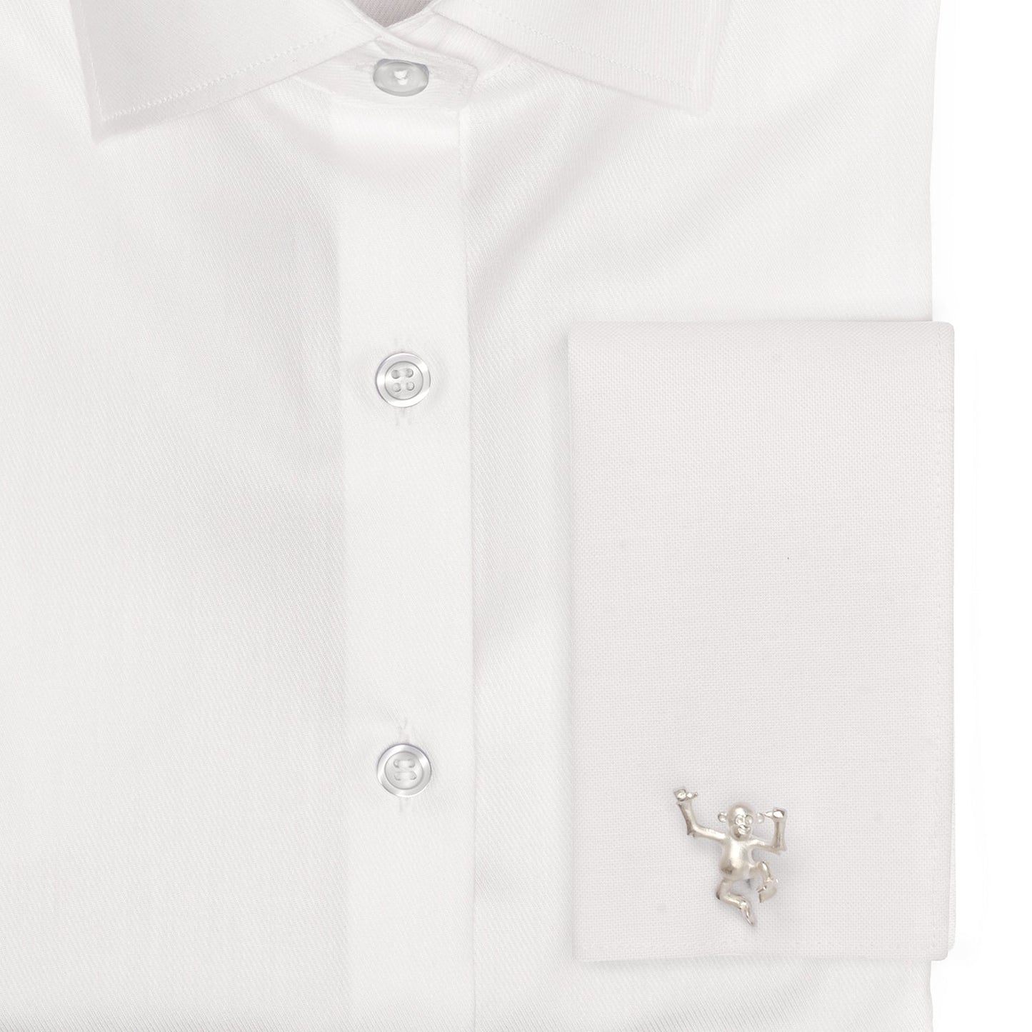 Sterling Silver Dancing Monkey Cufflinks - My Men's Shop