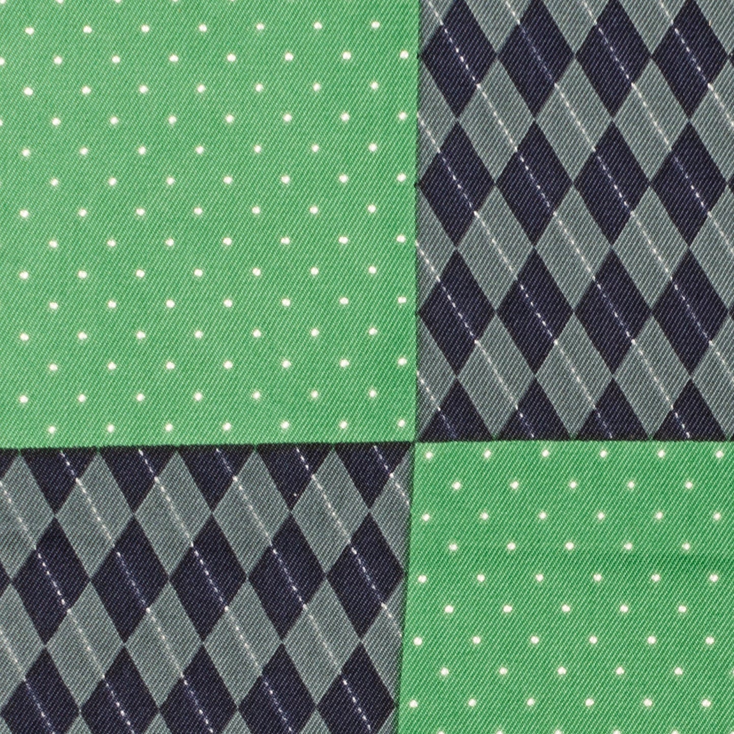 Pañuelo de bolsillo con estampado de lunares Argyle y varios bolsillos