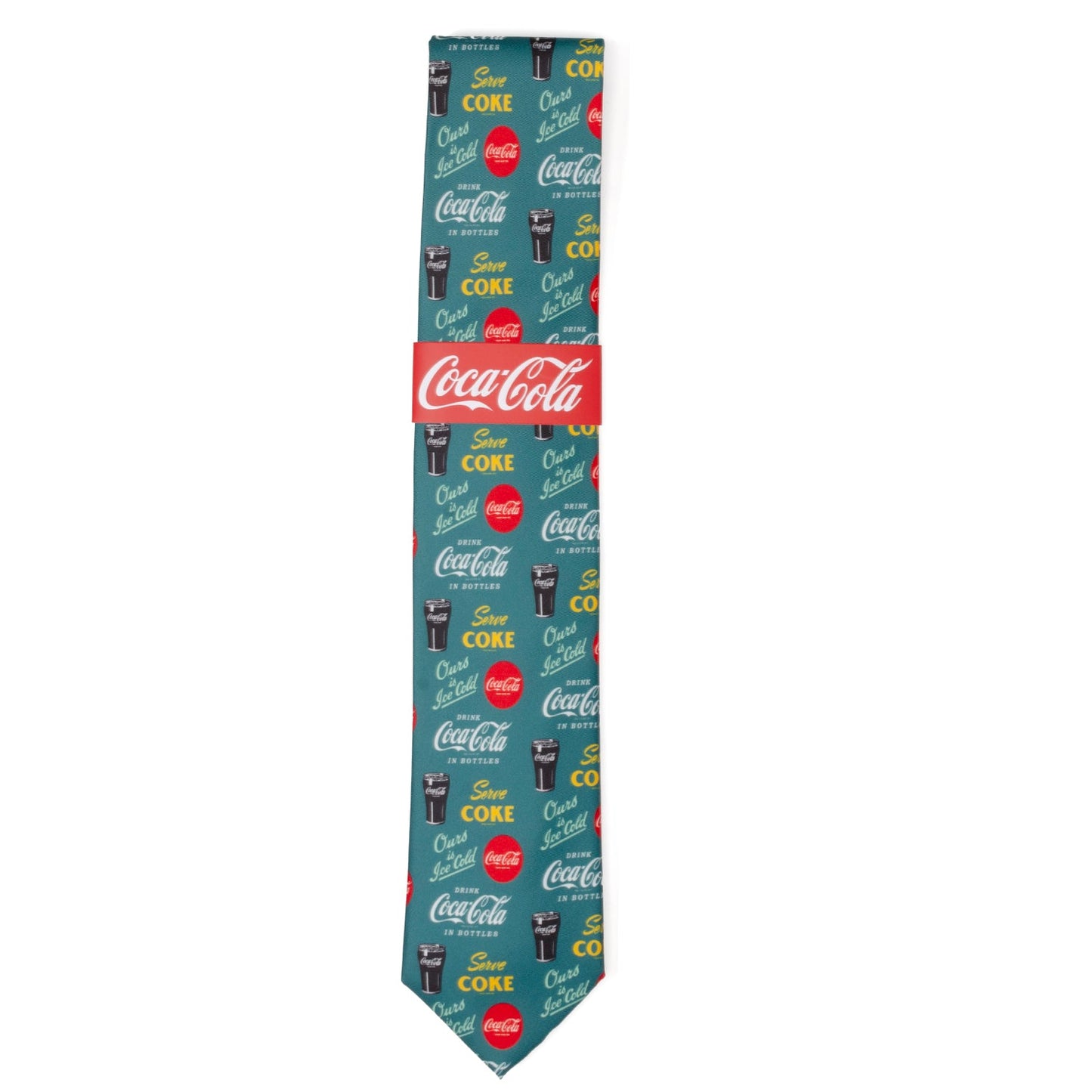 Corbata verde de Coca-Cola para hombre