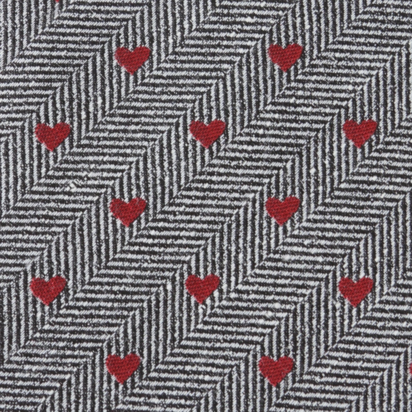 Corbata de hombre con diseño de espiga y corazón