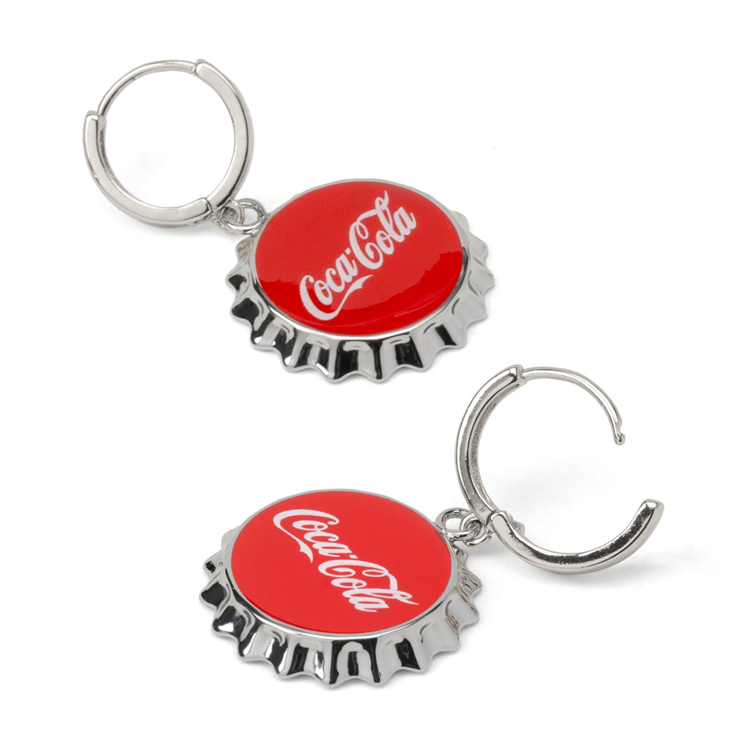 Coca-Cola Red Bottle Cap Earrings - My Men's Shop
