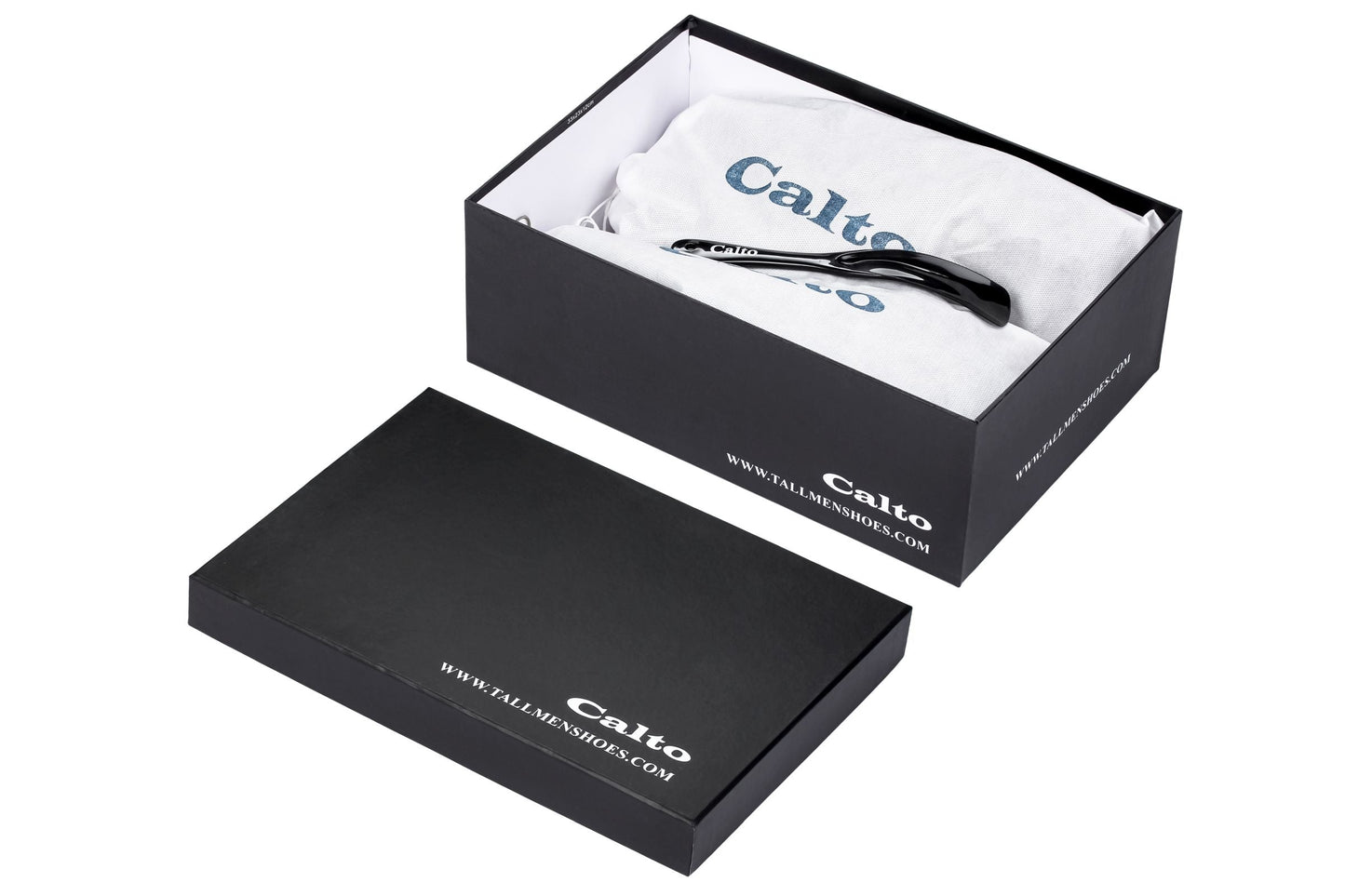 CALTO - J1435 - 3.3 Inches Taller (Dark Blue) - Casual Chunky Sole Sneaker Loafers