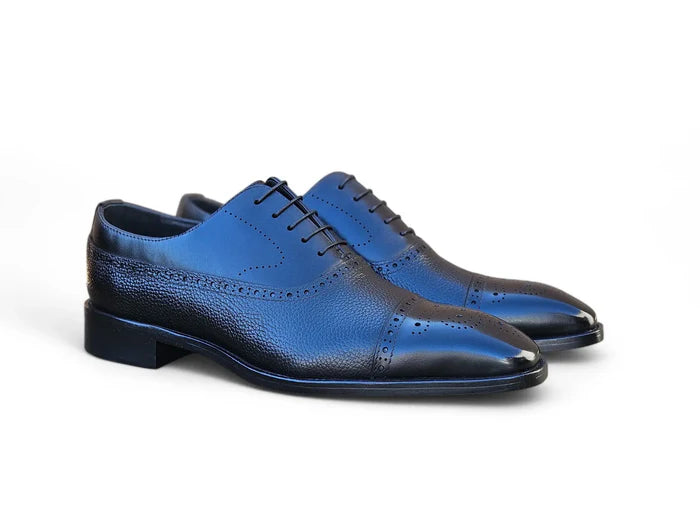 Cap Toe Oxford Leather Sole - My Men's Shop