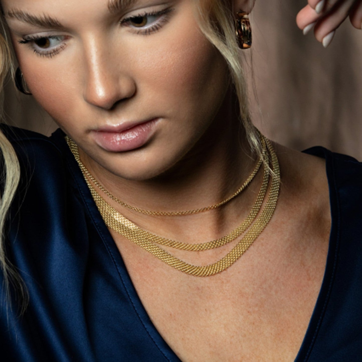 Cadena Bismark de oro amarillo de 14k (2.50 mm)