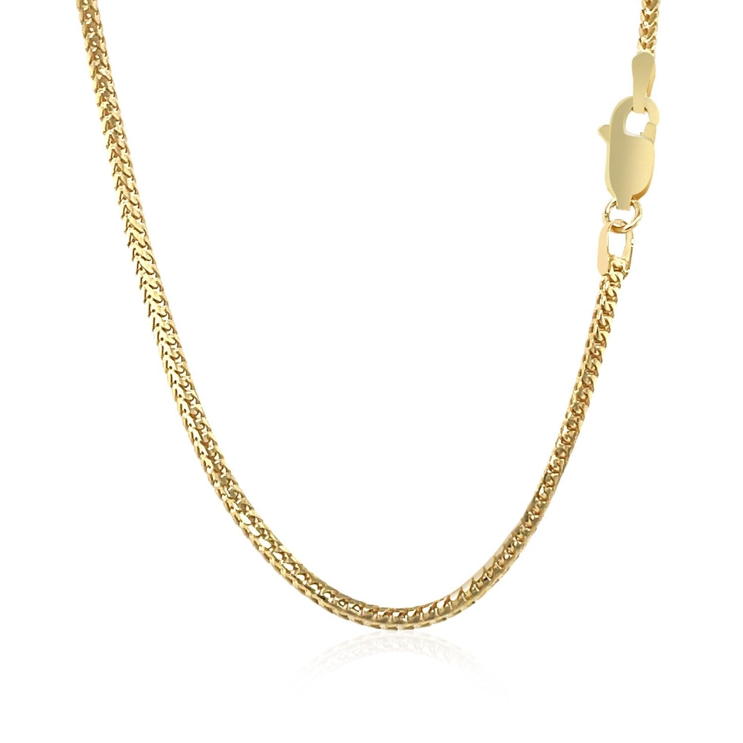 Cadena Franco de Oro Amarillo de 14k y 1.8mm