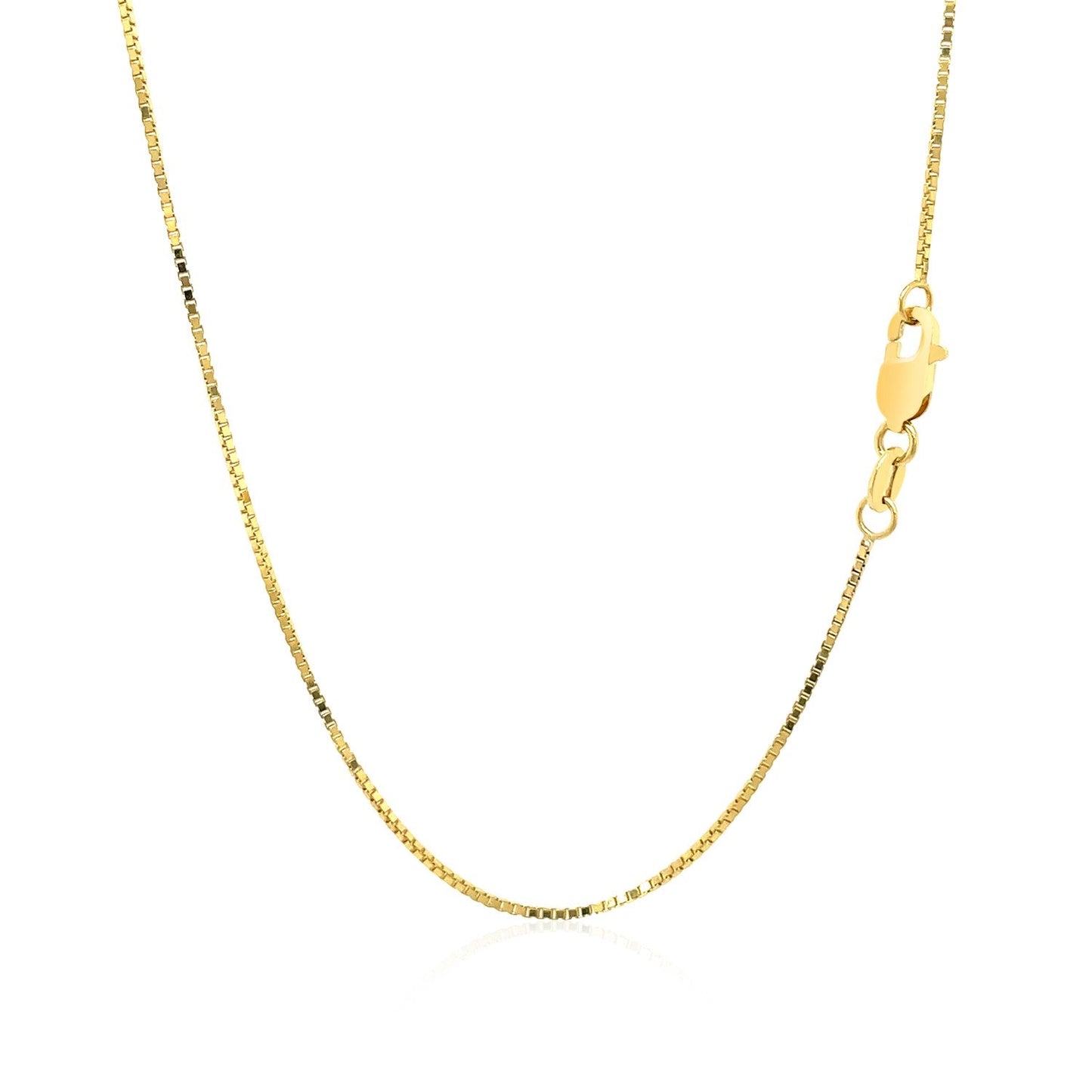 Cadena veneciana de oro amarillo de 18k y 0,8 mm