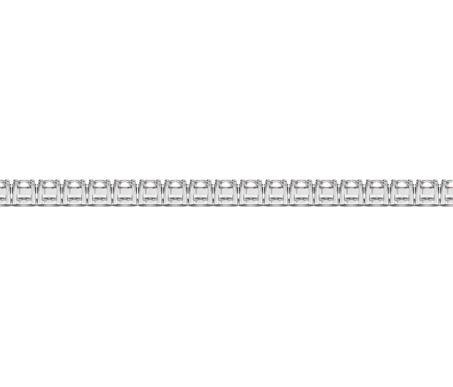 Pulsera de tenis con diamantes redondos cultivados en laboratorio, en oro blanco de 14k (5 quilates, F/G, VS2/SI1)