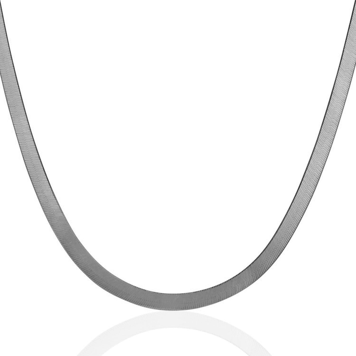 Cadena de espiga Super Flex de oro blanco de 14k (4.60 mm)