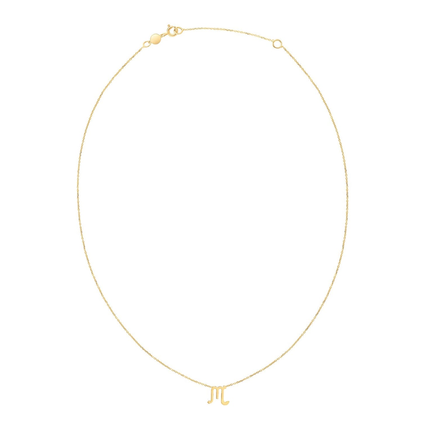 Collar de Escorpio de Oro Amarillo de 14K