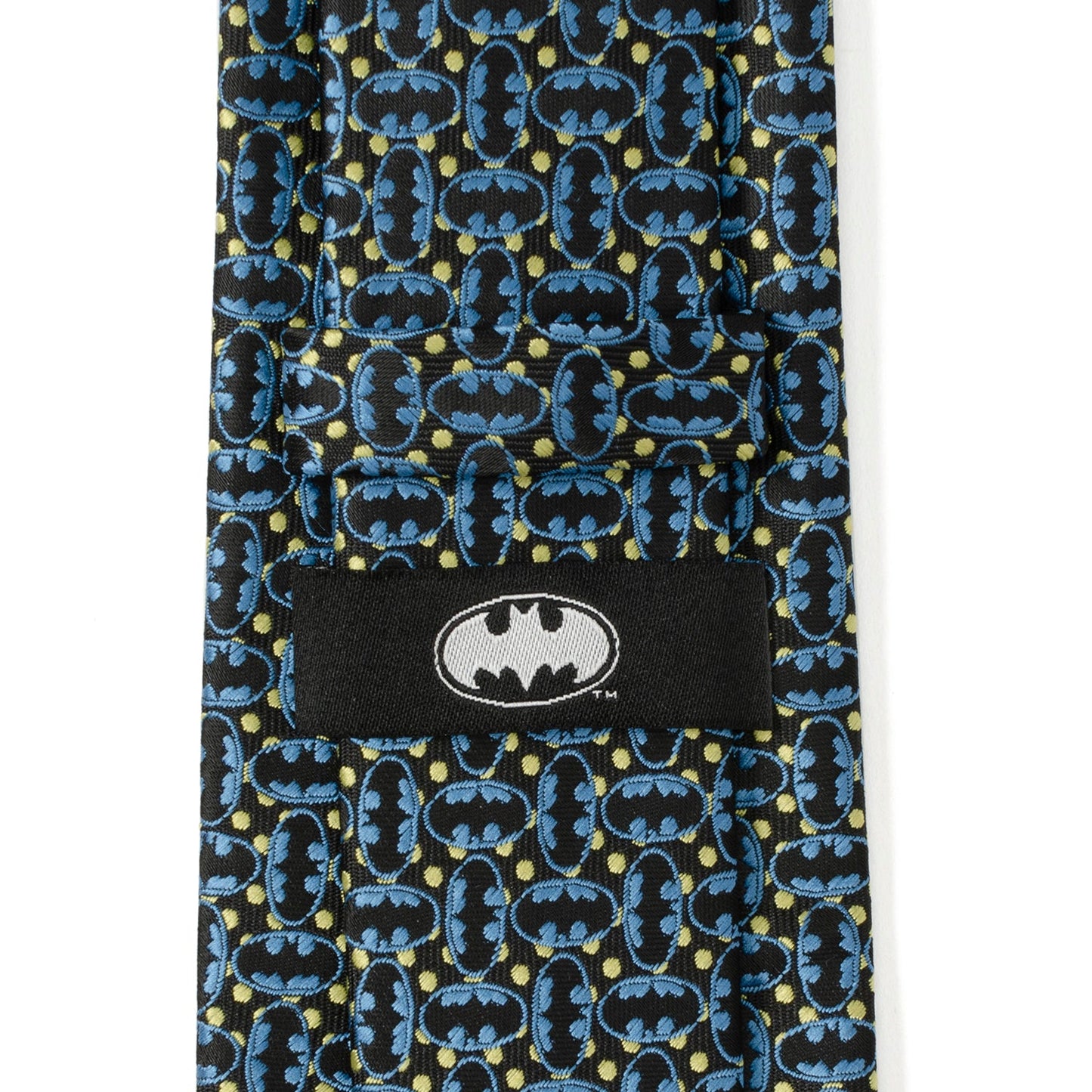 Corbata de hombre negra con el emblema de Batman de DC
