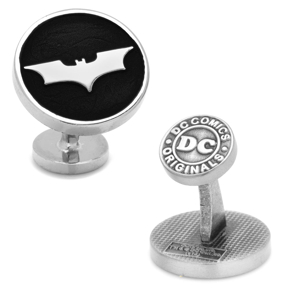 DC Batman Dark Knight Recessed Black Cufflinks - My Men's Shop