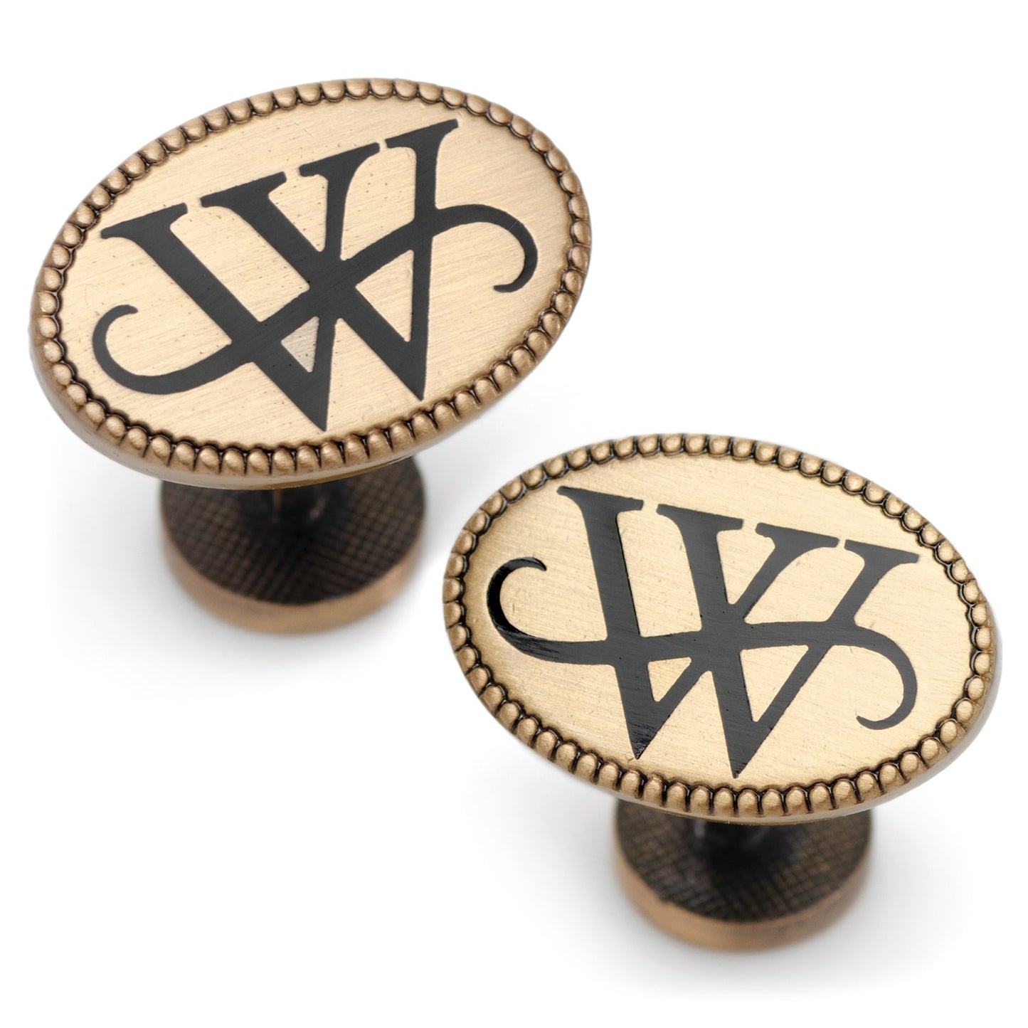 DC Batman Wayne Monogram Gold Cufflinks - My Men's Shop