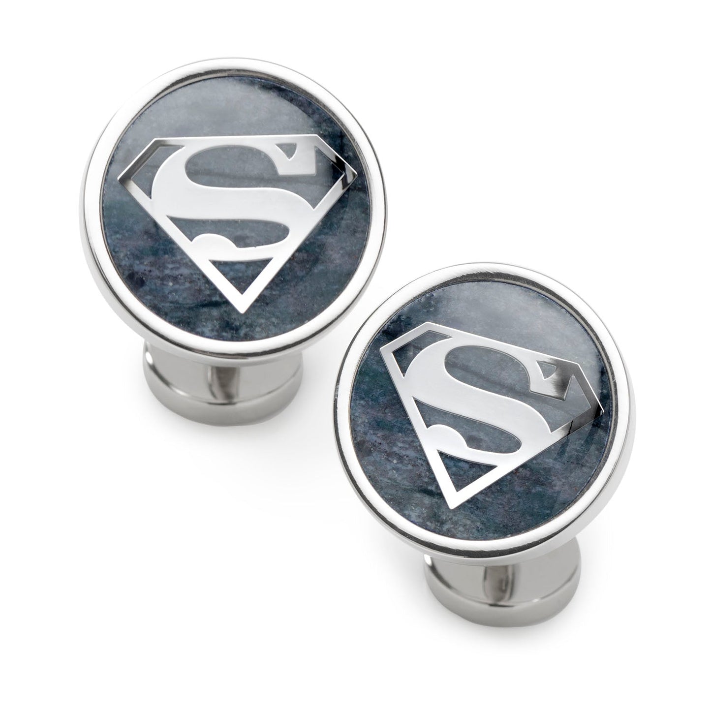 DC Superman Navy Gemstone Cufflinks