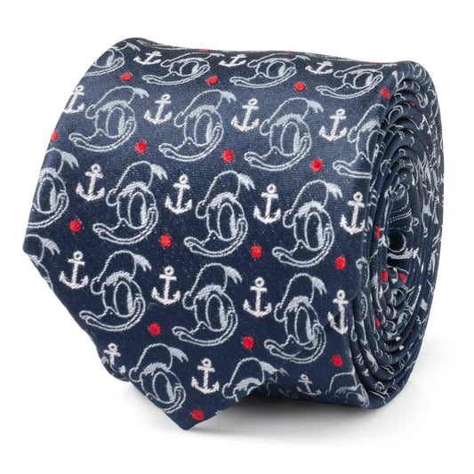 Disney Donald Duck Anchor Navy Blue Men's Tie