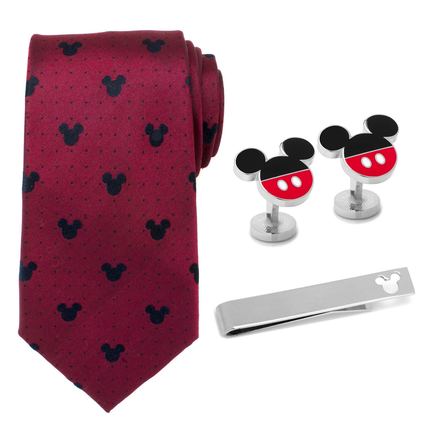 Disney Mickey Mouse Red Dot Necktie Gift Set